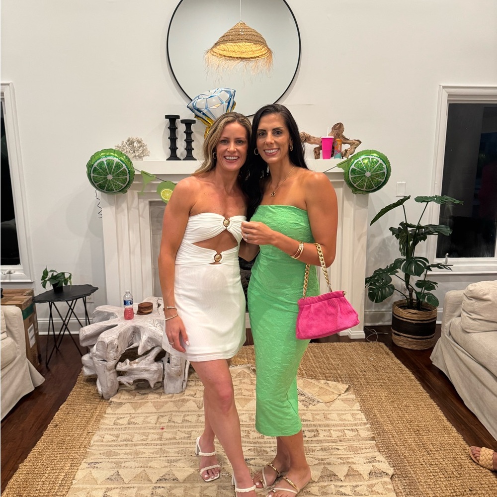 Elegant Green Strapless Dress
